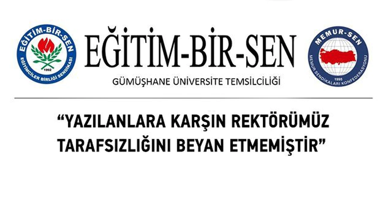 ‘Rektörümüz tarafsızlığını beyan etmedi’