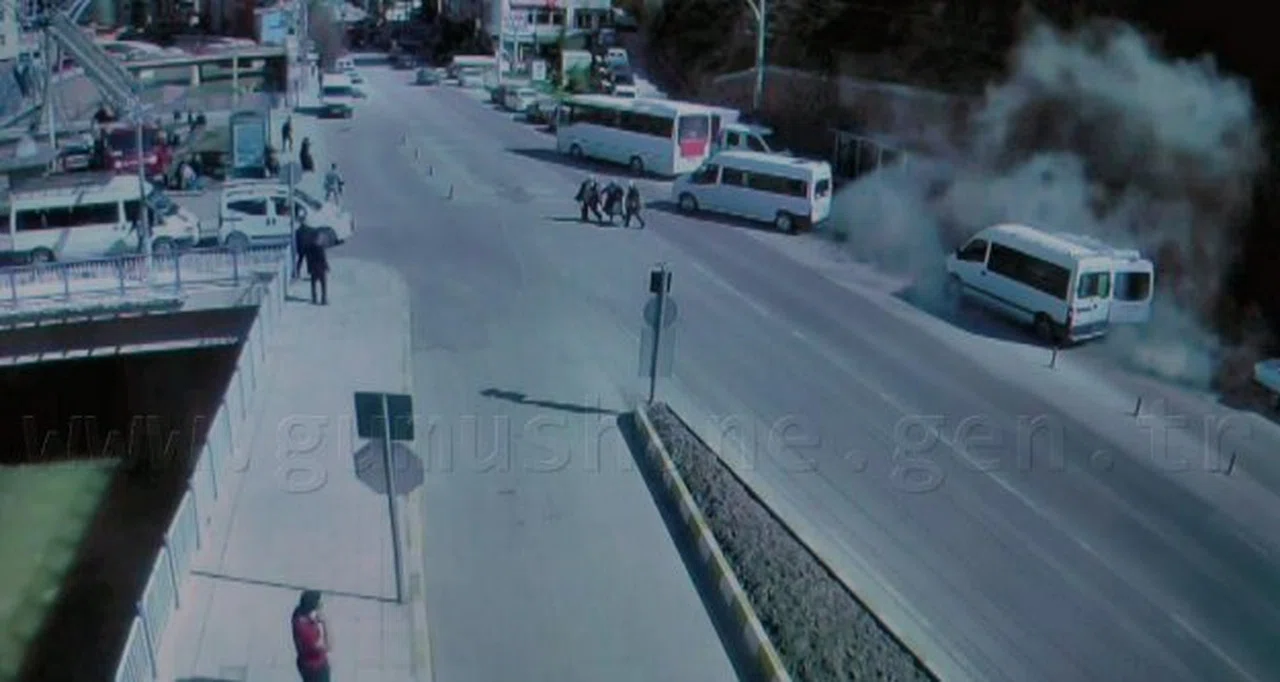 Kıl payı atlatılan facianın görüntüleri ortaya çıktı