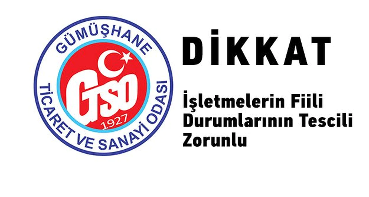 GTSO’dan uyarı: İşletmelerin Fiili Durumlarının Tescili Zorunlu