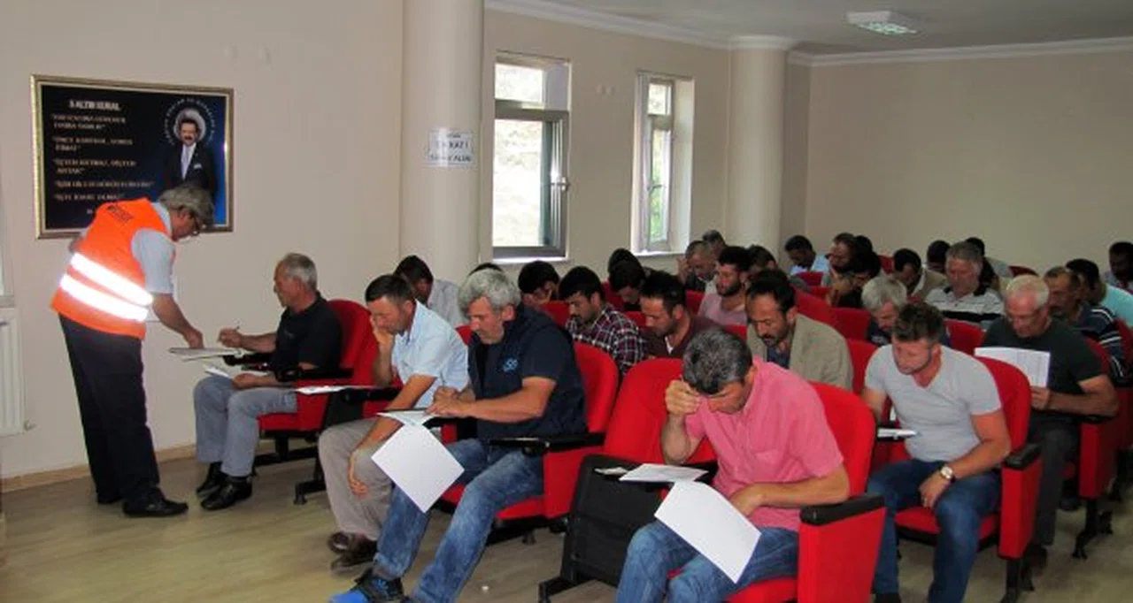 Gümüşhane'de Mesleki Yeterlilik Belgesi için ilk sınavlar yapıldı