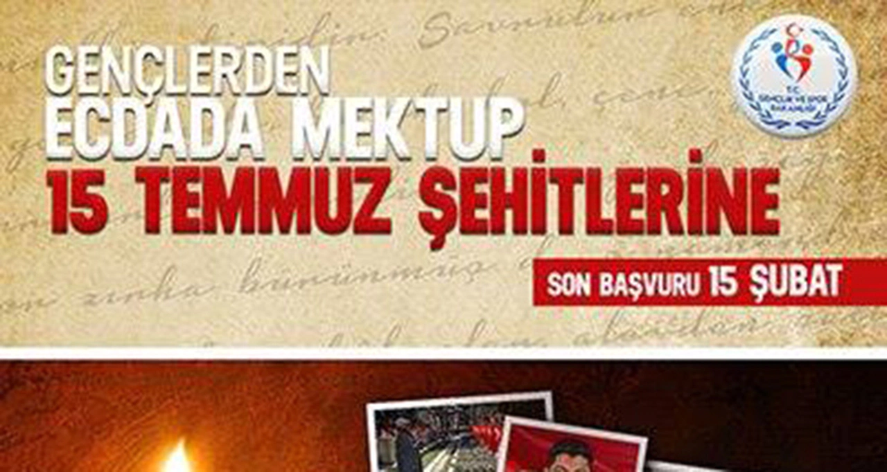 ‘Gençlerden Ecdada Mektup 15 Temmuz Şehitlerine’ mektup yarışması