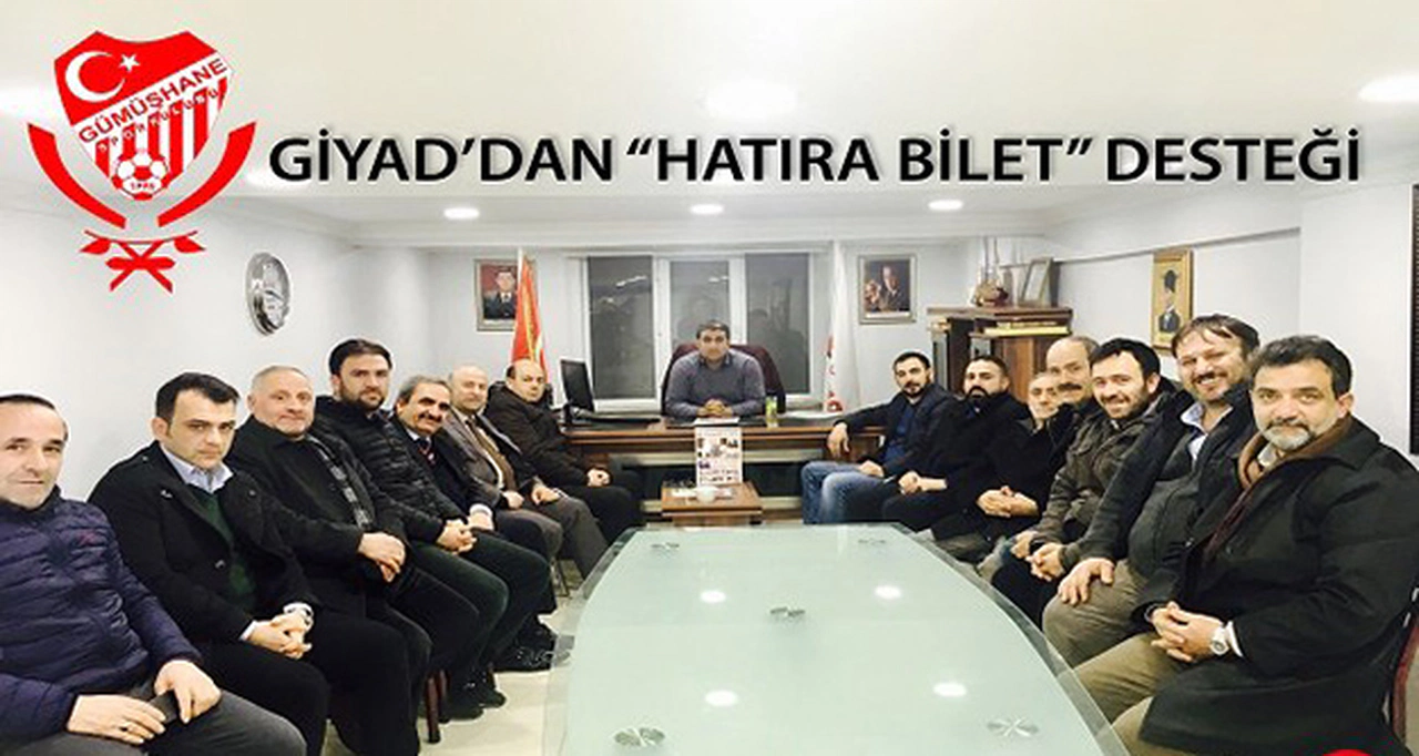 GİYAD'dan Gümüşhanespor’a 29 Hatıra Bilet desteği