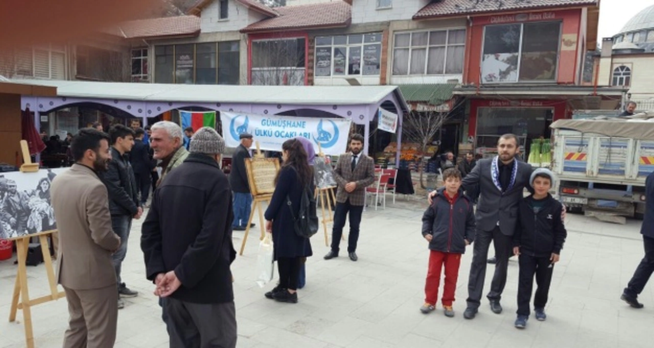 Gümüşhane Ülkü Ocakları kardeşlerine yapılan katliamı unutmadı