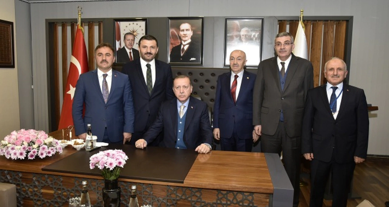 Cumhurbaşkanı Erdoğan'dan Başkan Çimen'e ziyaret 