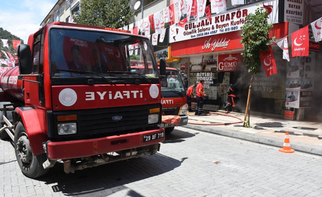 Gümüşhane'de yangın