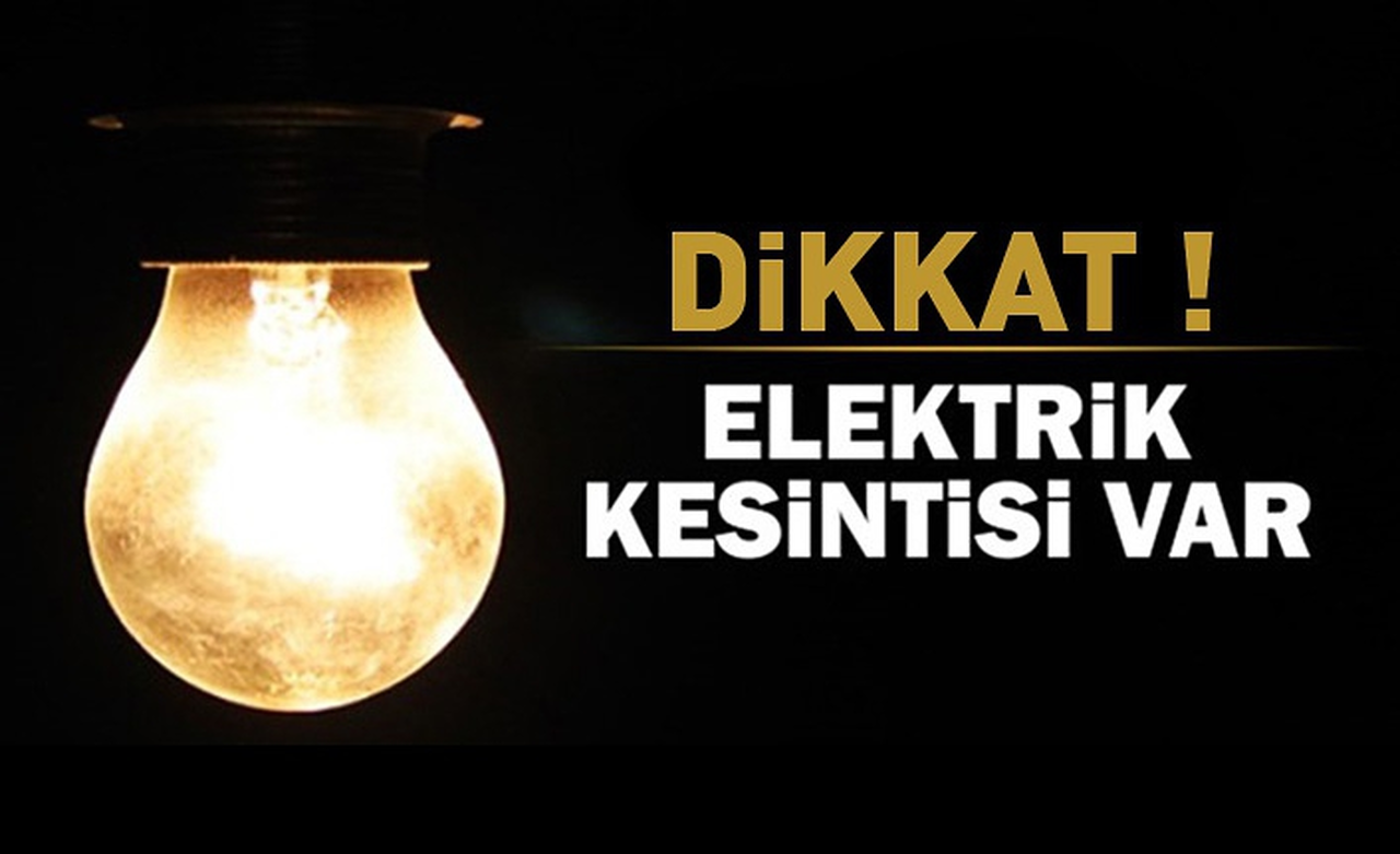 Dikkat Kelkit ve Şiran'da elektrik kesintisi var