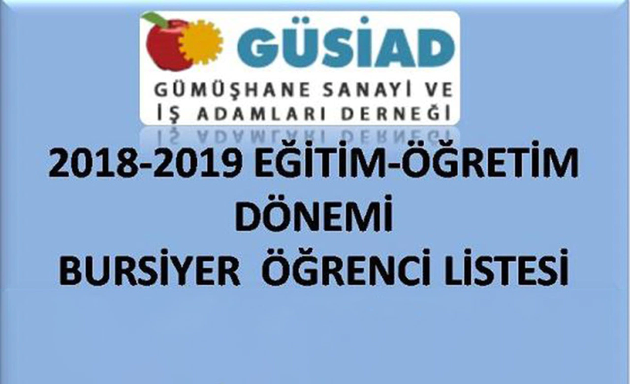 GÜSİAD 2018 burs sonuçları açıklandı
