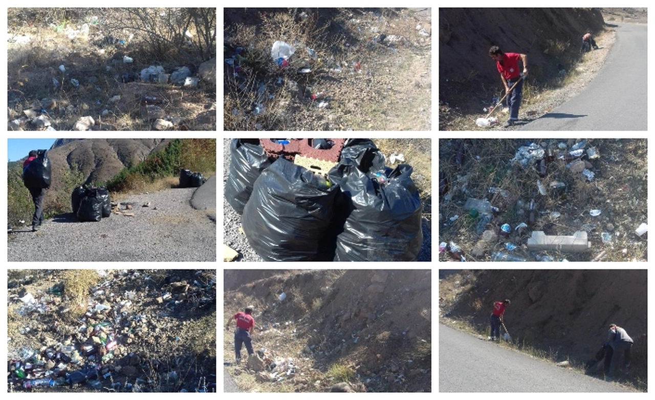 Bir kamyon dolusu şişe toplandı, devamı da var