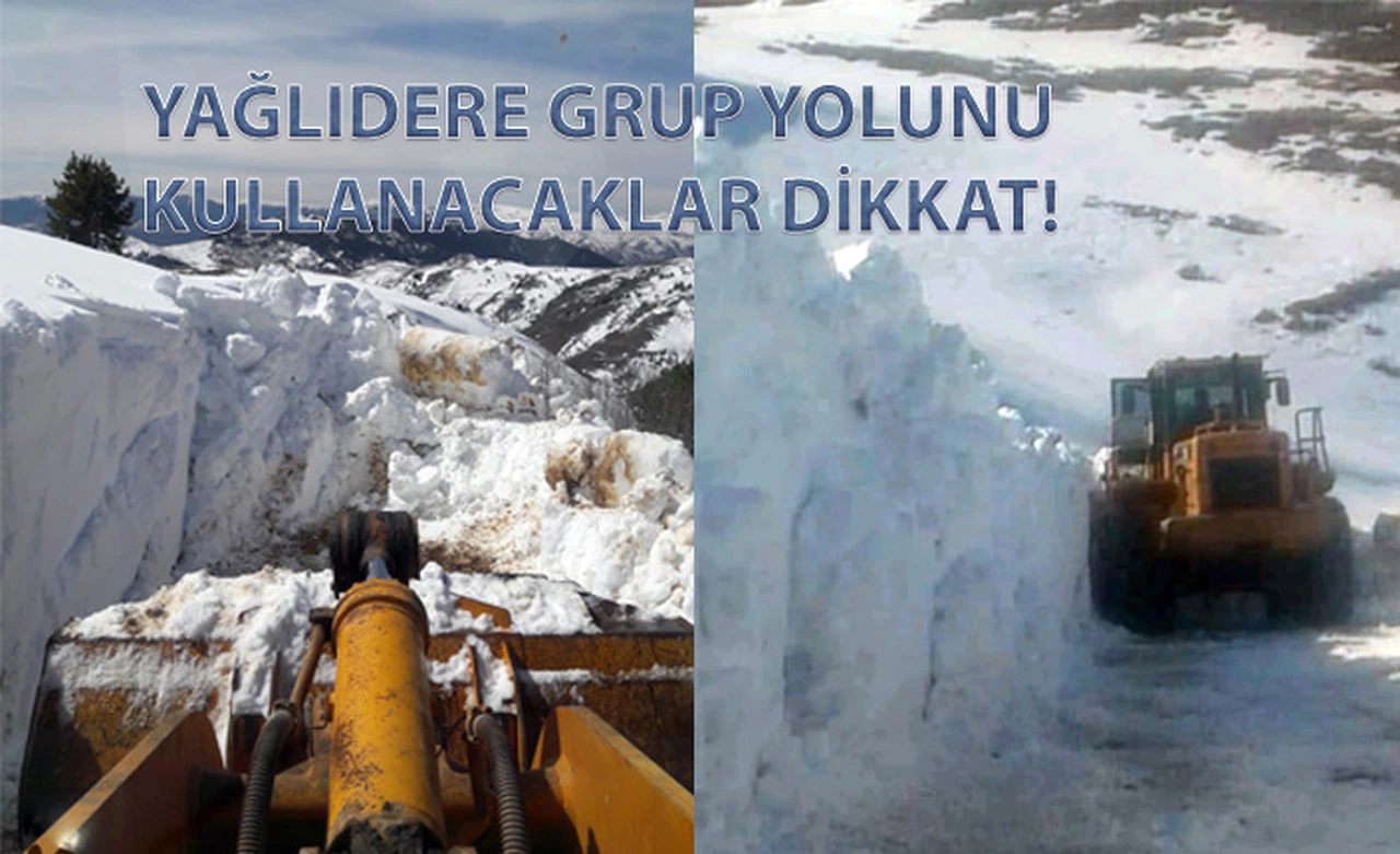 Gümüşhane’de ekipler mart ayında karla mücadele yapıyor