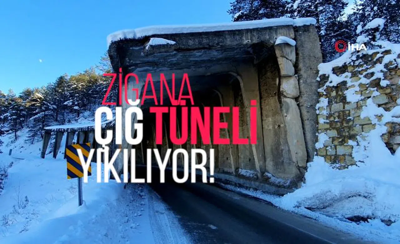 Yıkılmak üzere olan tünelin altından yüzbinlerce araç geçiyor