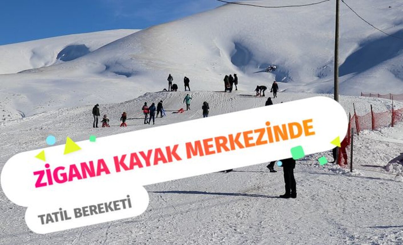 Zigana kayak merkezinde tatil bereketi