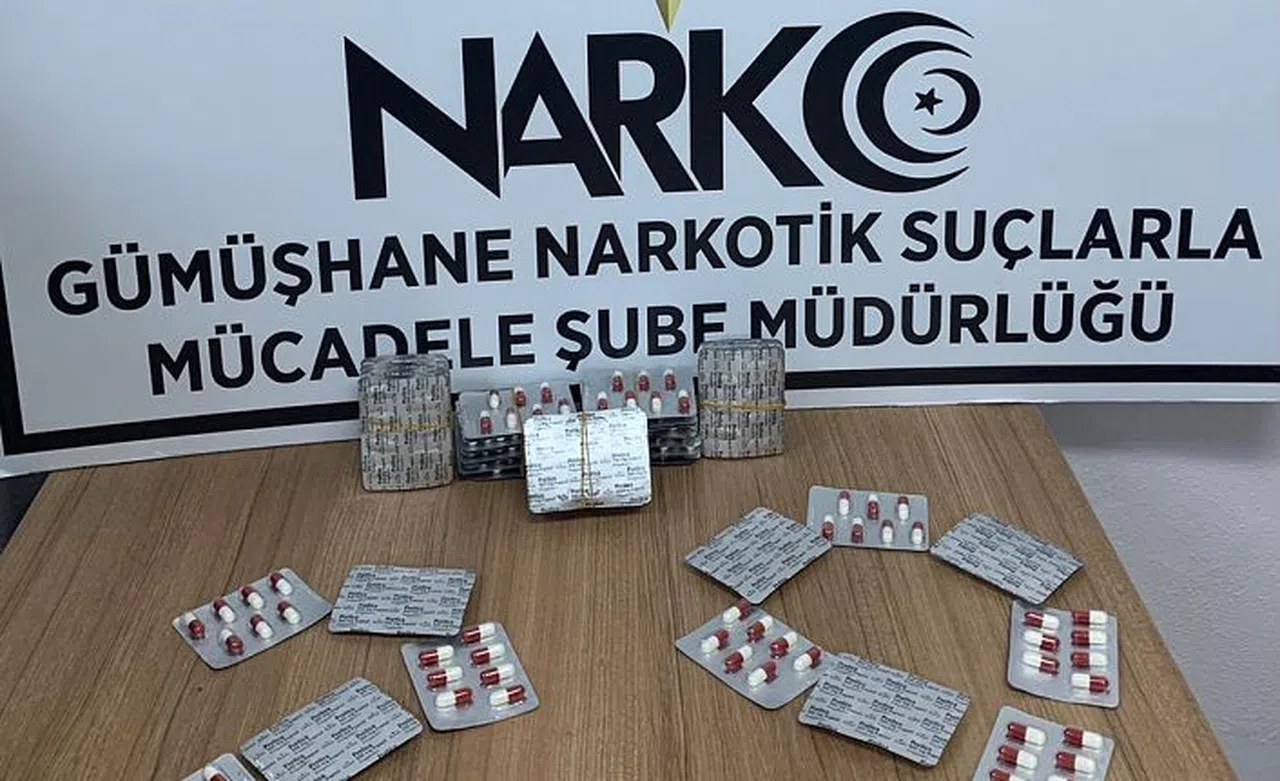 Gümüşhane’de 371 adet uyuşturucu hap ele geçirildi