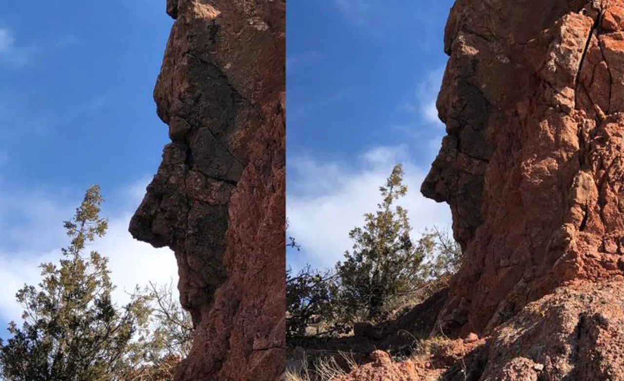 Gümüşhane’de ağlayan kadını andıran kaya dikkat çekiyor