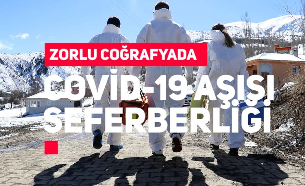 Gümüşhane’nin zorlu coğrafyasında Covid-19 aşısı seferberliği