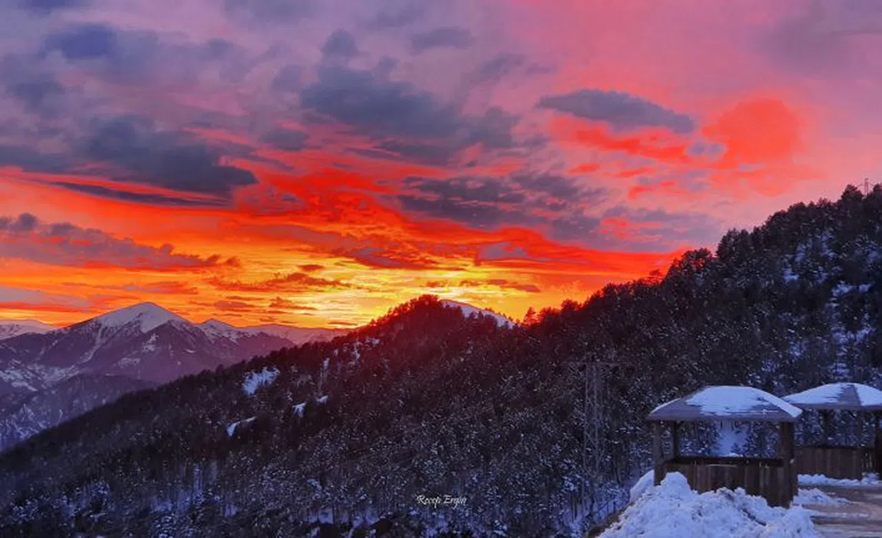 Zigana Dağında muhteşem günbatımı manzaraları