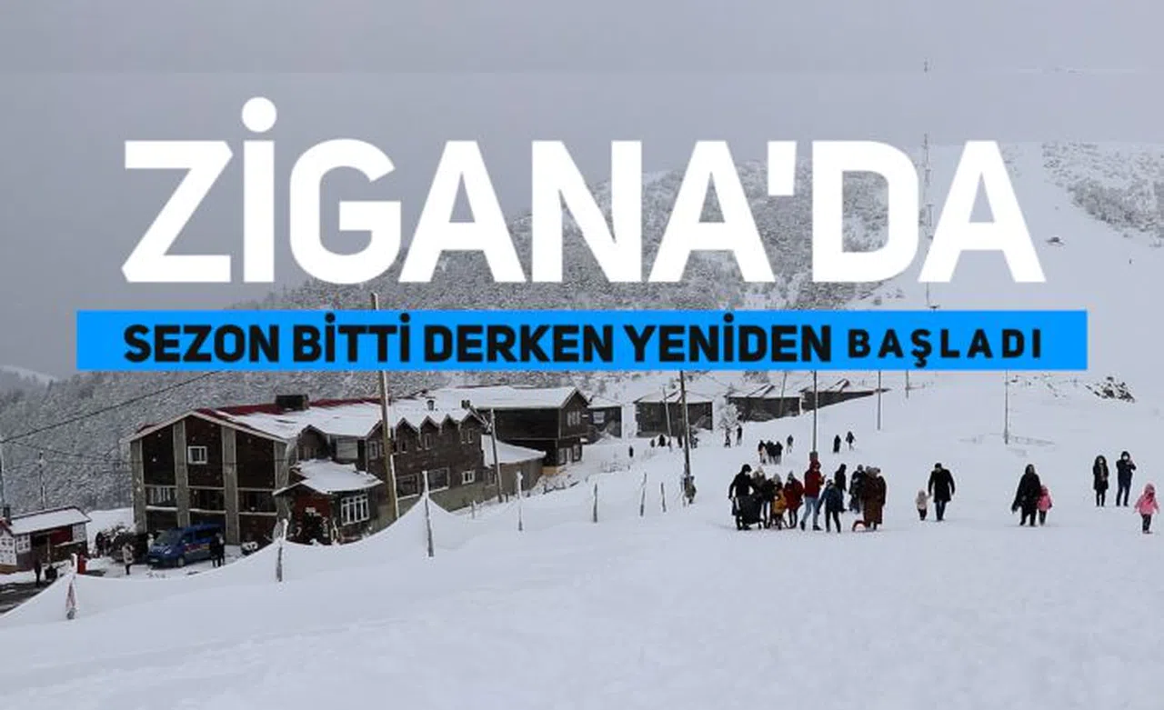 Zigana’da sezon tam bitti derken yeniden başladı