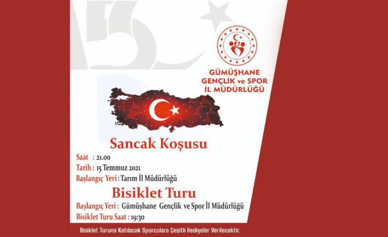 15 Temmuz’da Sancak Koşusu ve bisiklet turu yapılacak