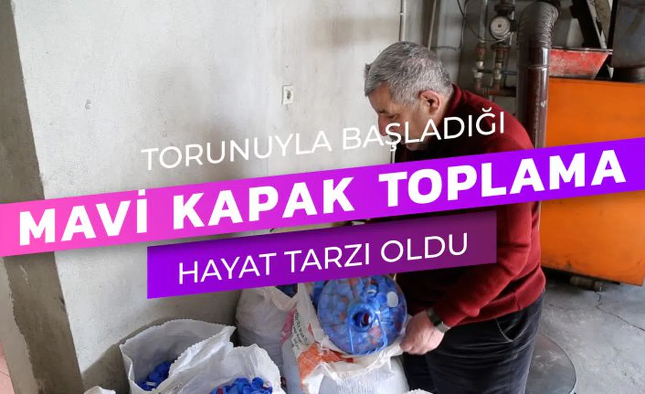 Bıkmadan, usanmadan 2,5 yıldır mavi kapak topluyor