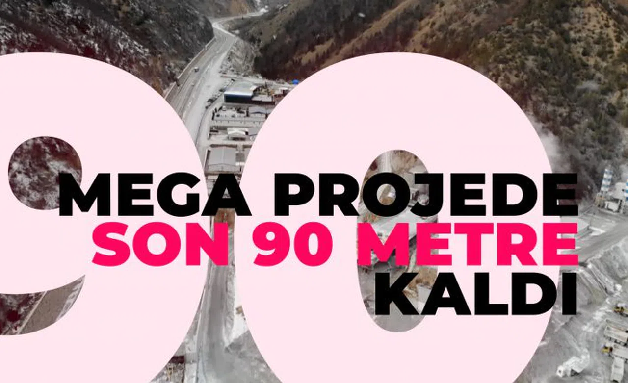 Yeni Zigana Tünelinde ışığa 90 metre kaldı