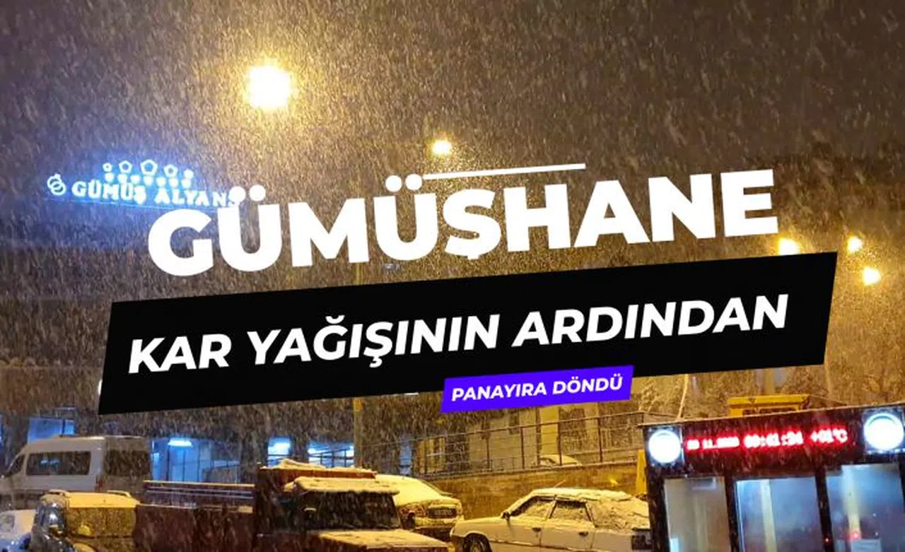 Gümüşhane kar yağışının ardından panayır alanına döndü