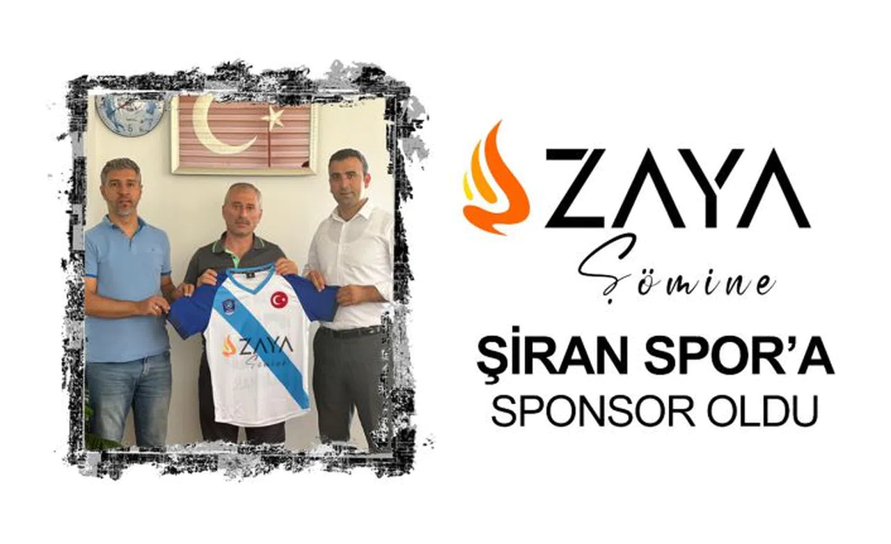 ZAYA Şömine Şiran Spor’a sponsor oldu