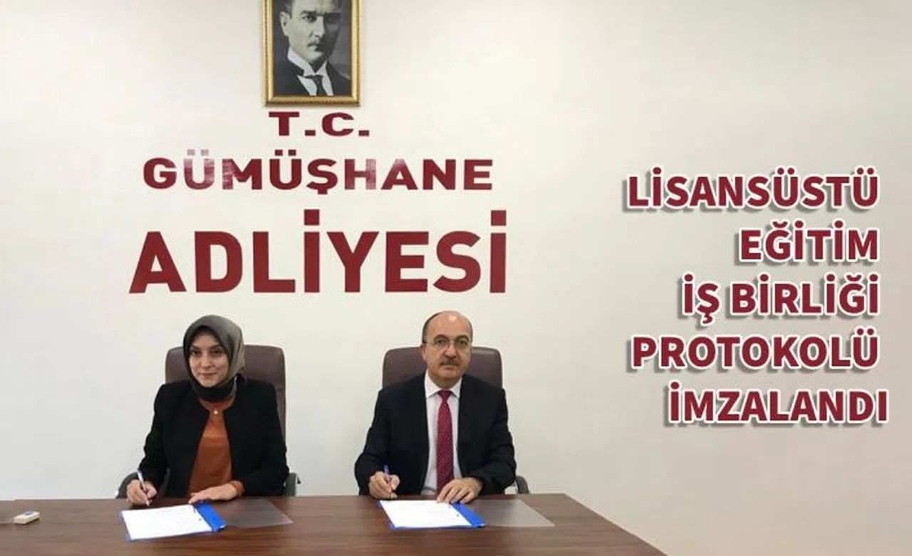 GÜ ile Gümüşhane Adliyesi arasında iş birliği protokolü imzalandı