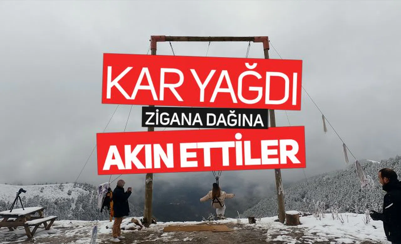 Kar yağışını duyan Zigana Kayak merkezine akın etti