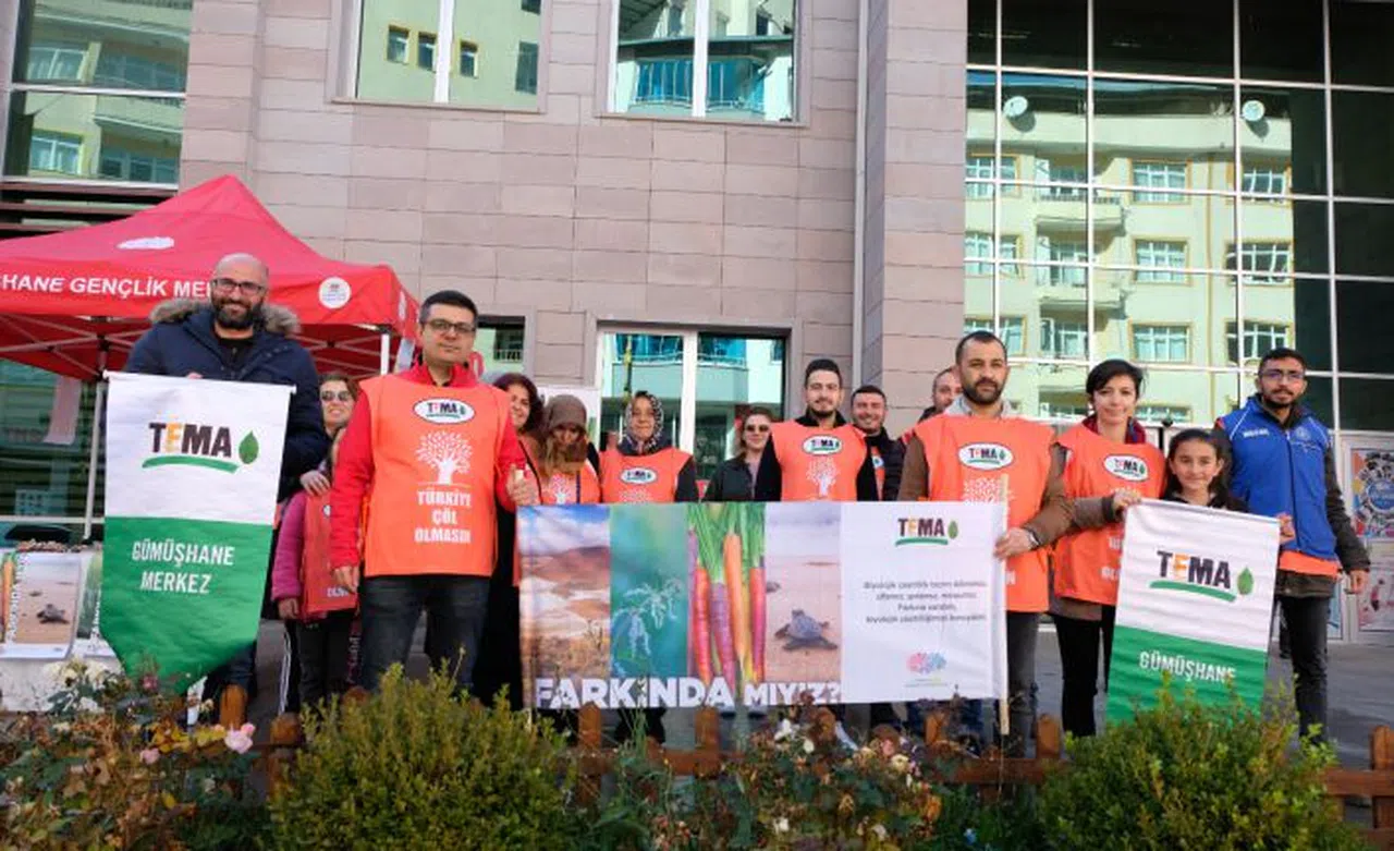 TEMA Gümüşhane erozyonla mücadele için yürüdü