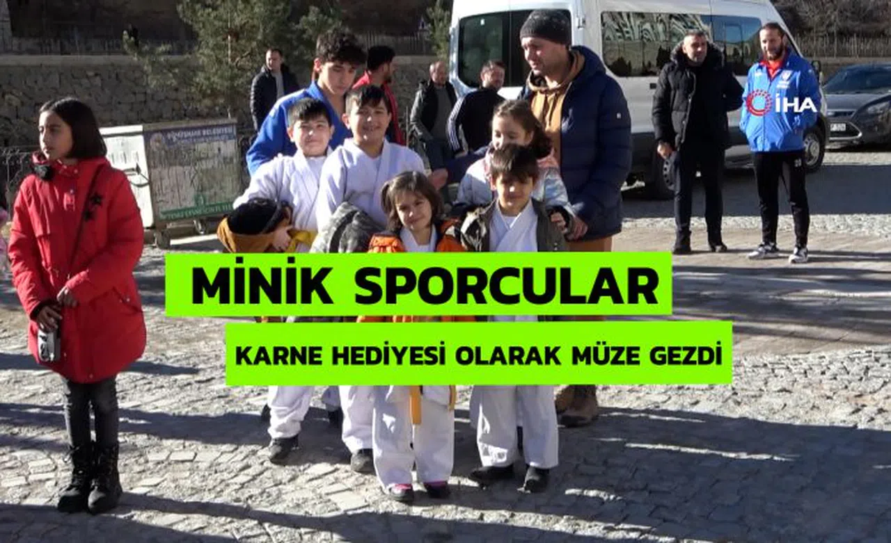Minik sporcular karne hediyesi olarak müze gezdi