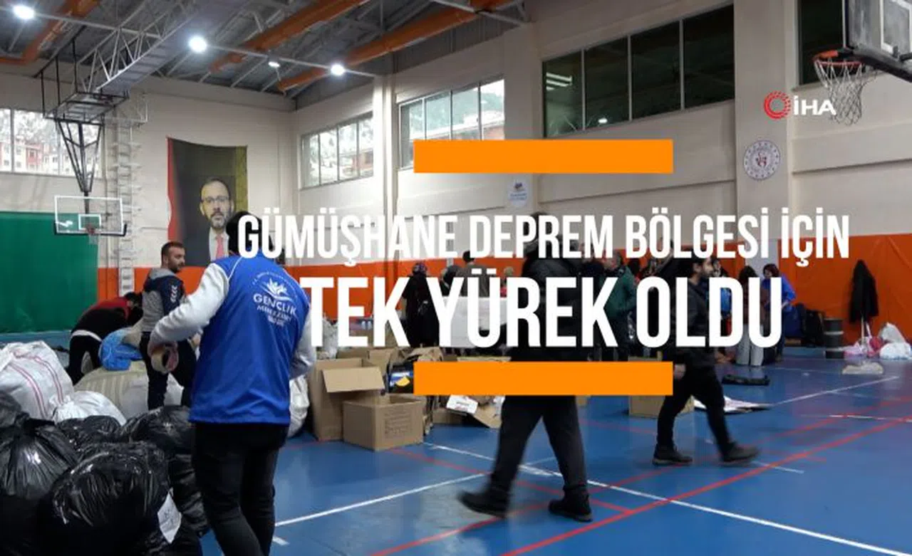 Gümüşhaneli vatandaşlar depremzedelere yardım için seferber oldu