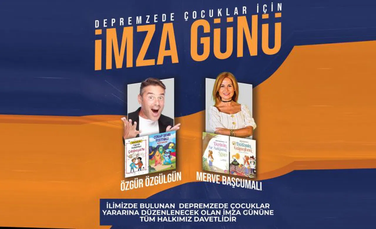 Ünlü yazarlar Özgülgün ve Başcumalı depremzede çocuklar için geliyor