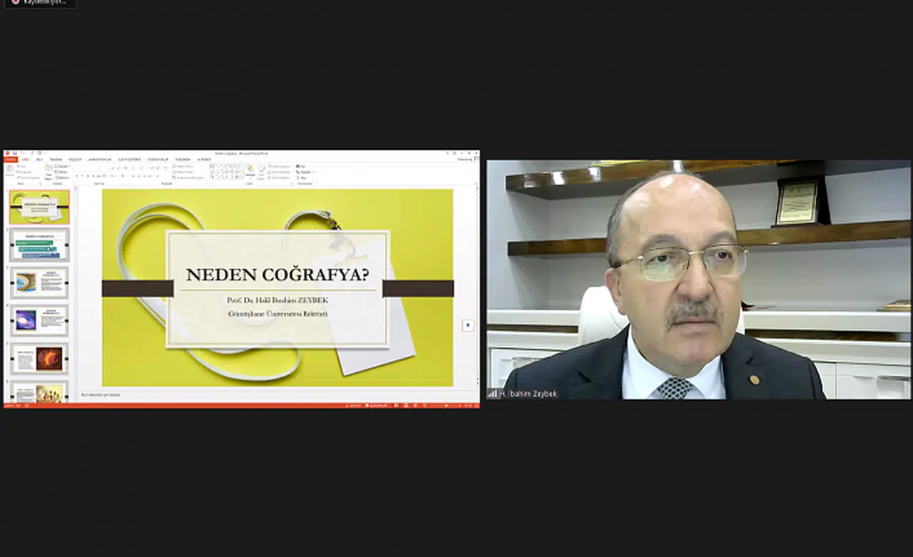 Rektör Zeybek “Neden Coğrafya?” programına katıldı