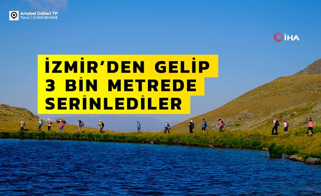 İzmir’den gelip 3 bin metrede serinlediler