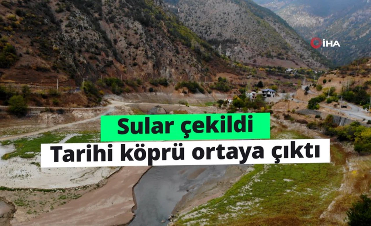 Sular çekildi tarihi Torul Köprüsü gün yüzüne çıktı 