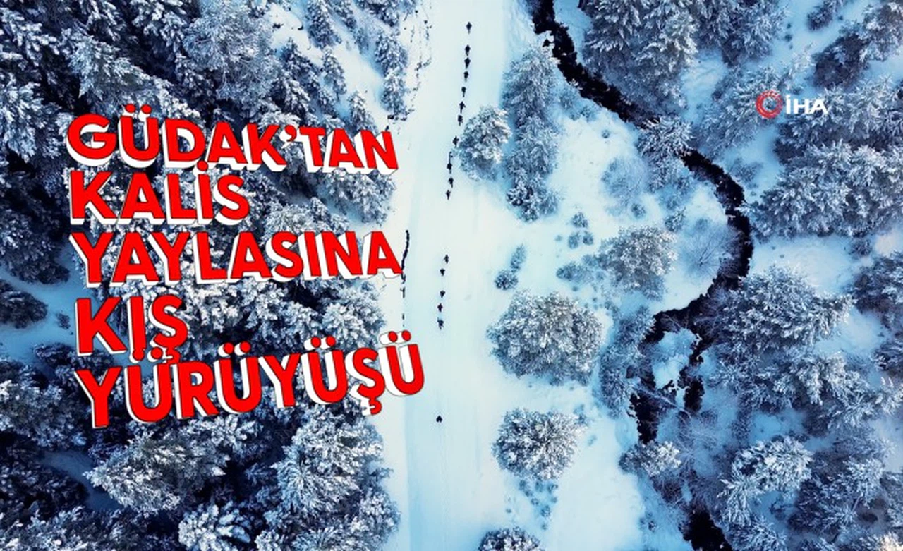 Gümüşhaneli dağcılardan Kalis yaylasına unutulmaz kış yürüyüşü
