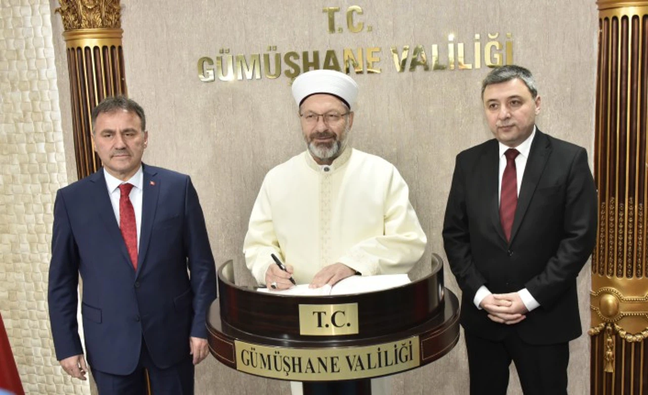 Diyanet İşleri Başkanı Prof.Dr. Ali Erbaş Gümüşhane’de