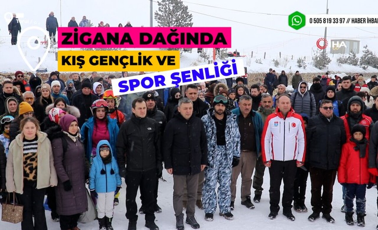 Zigana Dağında Kış Gençlik ve Spor Şenliği düzenlendi