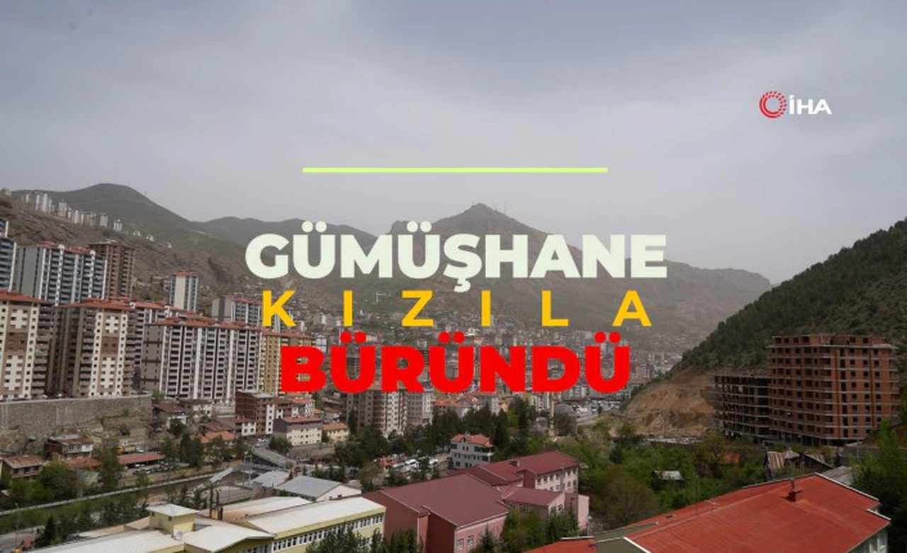 Gümüşhane Çöl Tozuna Teslim: Kent Kızıla Boyandı