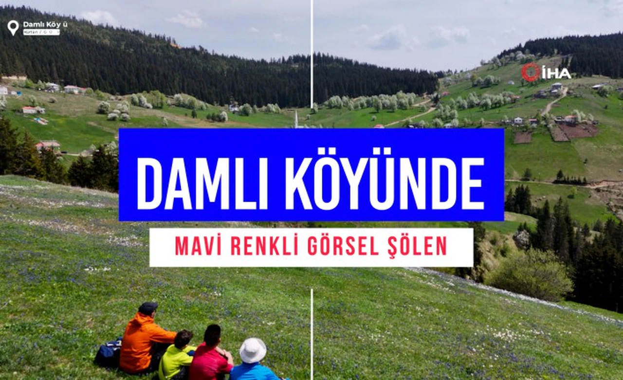 Gümüşhane'de mavi sümbüller arasında doğa yürüyüşü