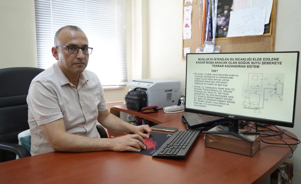 Gümüşhane'de evlerde su tasarrufunu arttıracak projenin patenti alındı