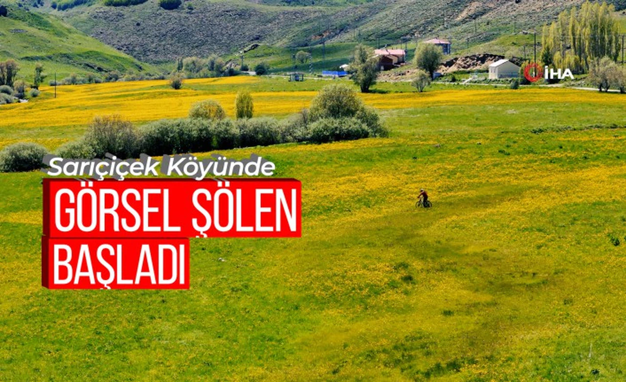 Sarıçiçek Köyü'nde 20 günlük doğa şöleni başladı