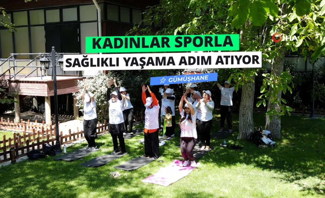 Gümüşhane'de ev kadınları fitness ile sağlıklı yaşama adım atıyor