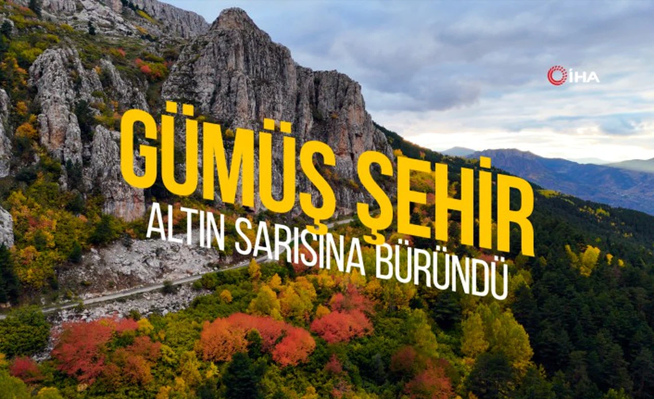 Gümüşhane sonbaharın altın renklerine büründü