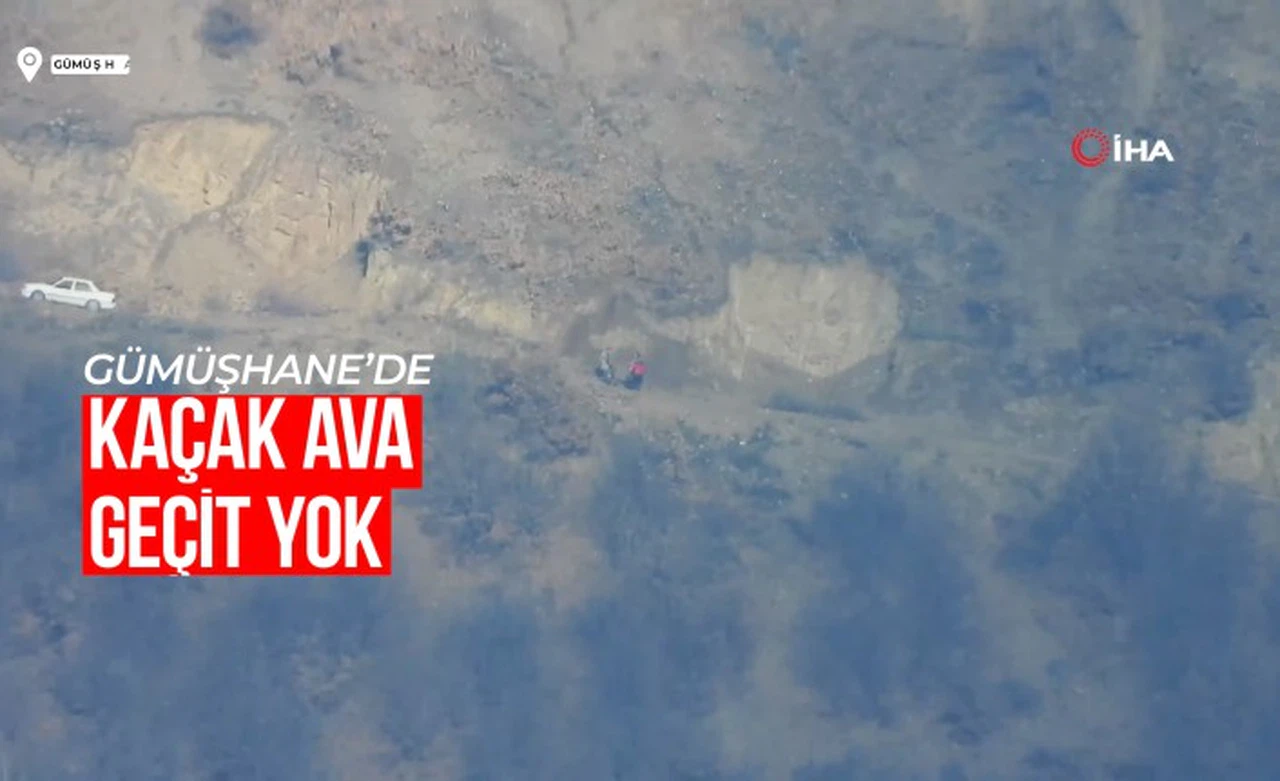 Gümüşhane'de kaçak av yapmayı düşünenler bu videoyu iyi izlesin!