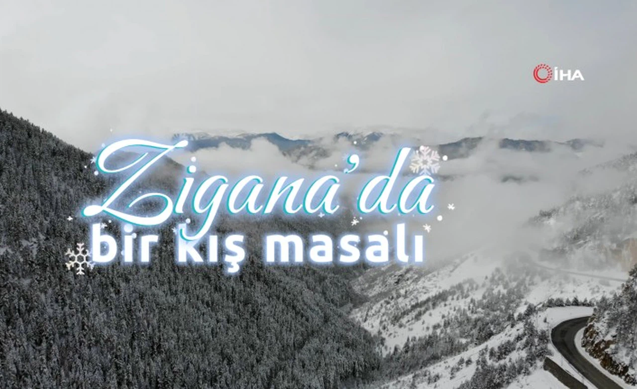 Zigana Dağı kar yağışının ardından eşsiz güzelliğe büründü