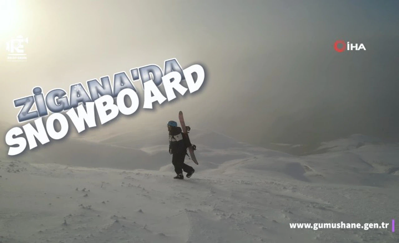 Zigana’nın zirvelerinde 5 yıldır devam eden snowboard keyfi