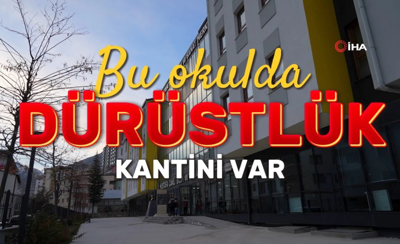 İşletmecisi olmayan kantinde öğrenciler ihtiyaçlarını kendileri karşılıyor