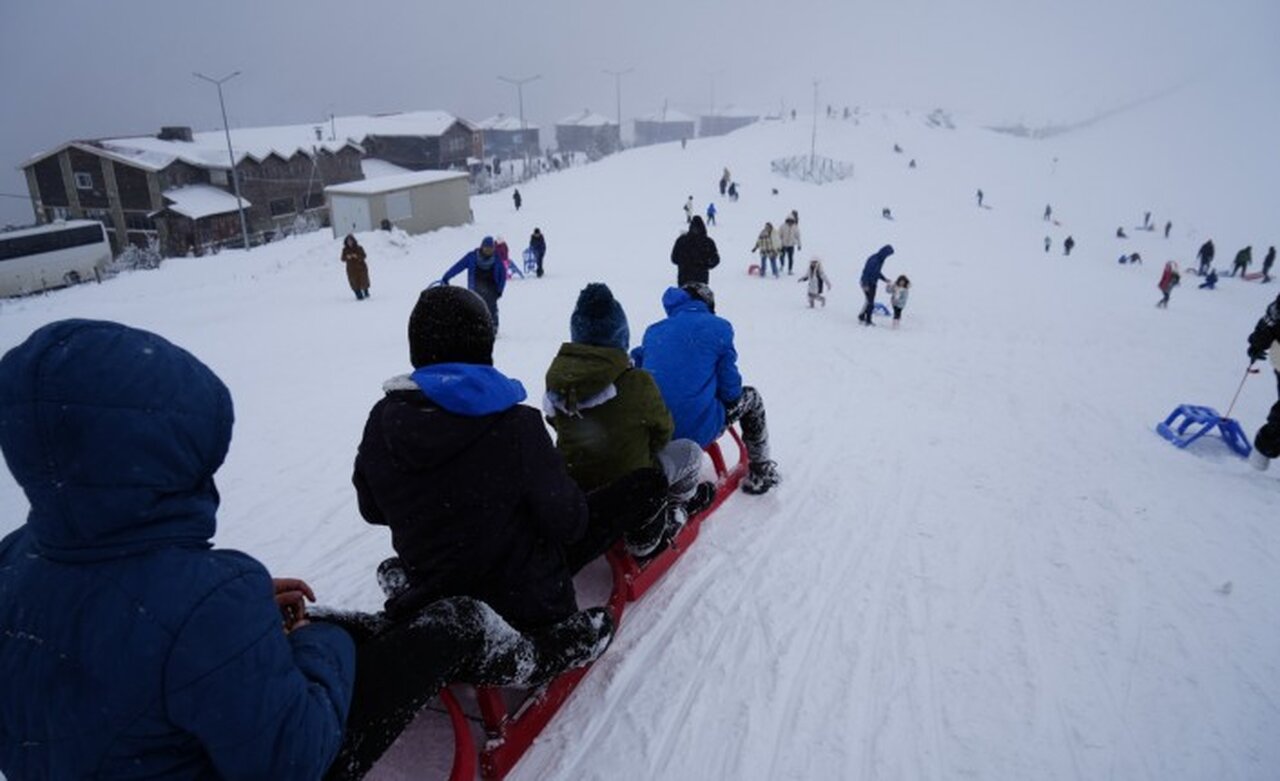 Zigana Dağı sömestr tatiliyle birlikte ziyaretçi akınına uğradı