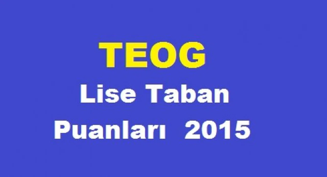 Gümüşhane TEOG Lise Taban Puanları 2015