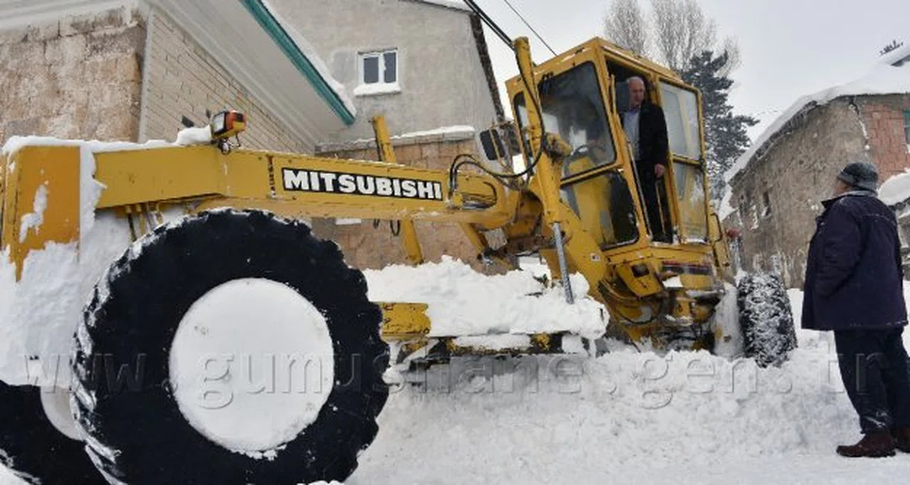 İşte kar yağışının Gümüşhane'ye bilançosu